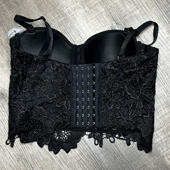 Bustier-Papaya Eyelet Bustier, NWT - Picture 2 of 13